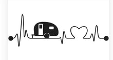 Load image into Gallery viewer, Adventure Awaits Caravan Heart Stickers