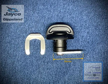 Load image into Gallery viewer, JAYCO Window Shield Turn Lock BLACK - Long Tongue