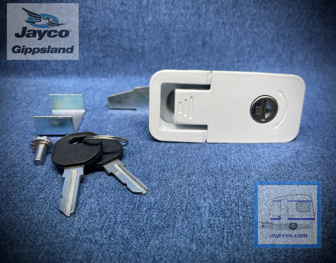 Coast Baggage Door Lock White Jayco Gippsland RV SuperStore