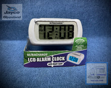 Load image into Gallery viewer, ULTRACHARGE  LCD Alarm Clock - WHITE