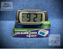 Load image into Gallery viewer, ULTRACHARGE  LCD Alarm Clock - GREY/BLACK