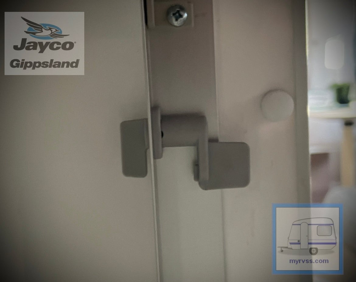 JAYCO Shower Door Lock GREY Jayco Gippsland RV SuperStore