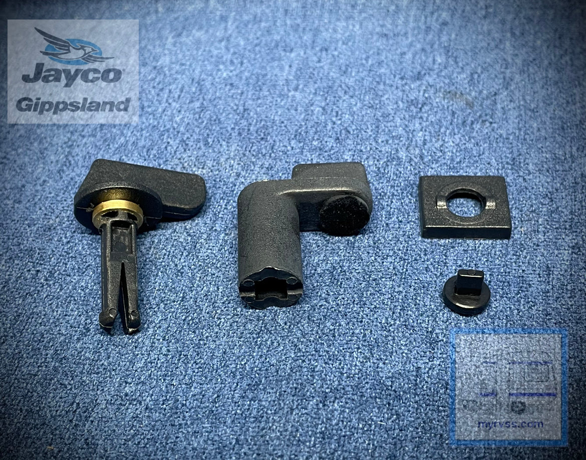 JAYCO Shower Door Lock BLACK Jayco Gippsland RV SuperStore