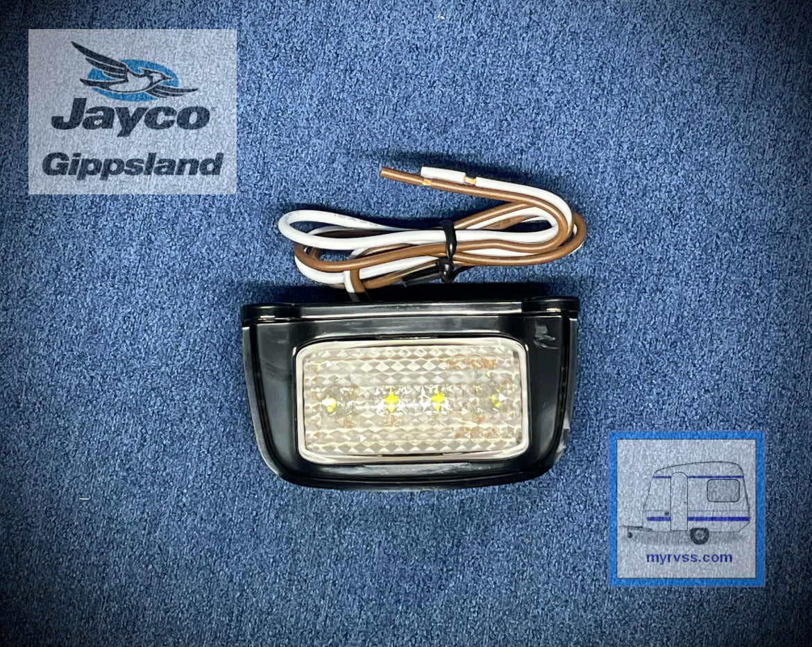 JAYCO Number Plate LED Light Black Jayco Gippsland RV SuperStore