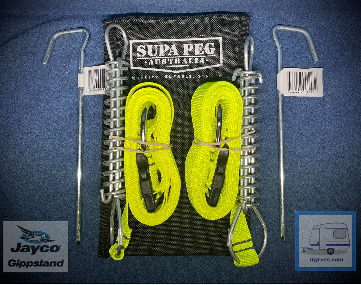 Awning Storm Tie Down Straps Kit Jayco Gippsland RV SuperStore