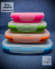 Load image into Gallery viewer, ARV Collapsible Silicone Rectangle Containers 4 Pack
