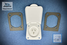 Load image into Gallery viewer, Transco Caravan Power Inlet 15amp White