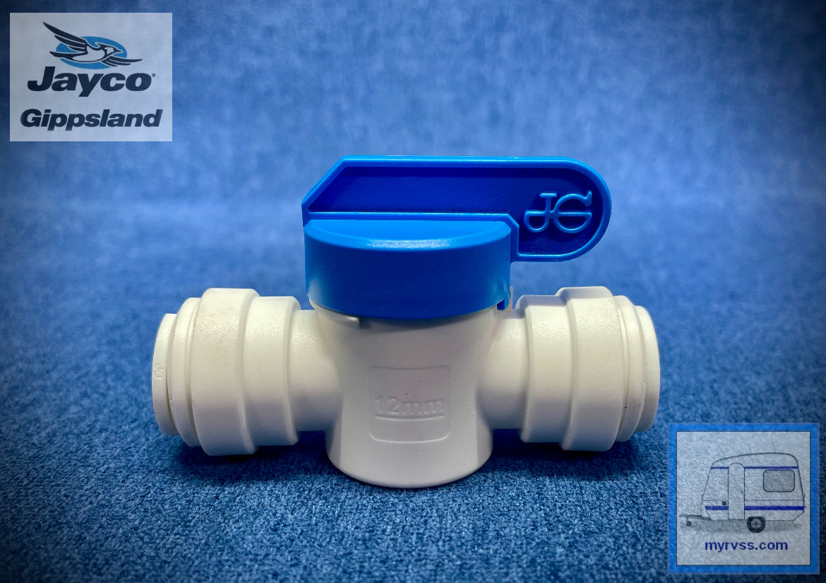 John Guest 12mm Push Fit Shut Off Valve Jayco Gippsland RV SuperStore