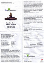 Load image into Gallery viewer, Enviro Save Water System