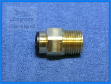 Load image into Gallery viewer, John Guest 12mm Push Fit Straight Connector To 1/2" NPT Brass Fitting