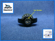 Load image into Gallery viewer, Jayco Black Boot Lid Lock SINGLE + 2 Keys
