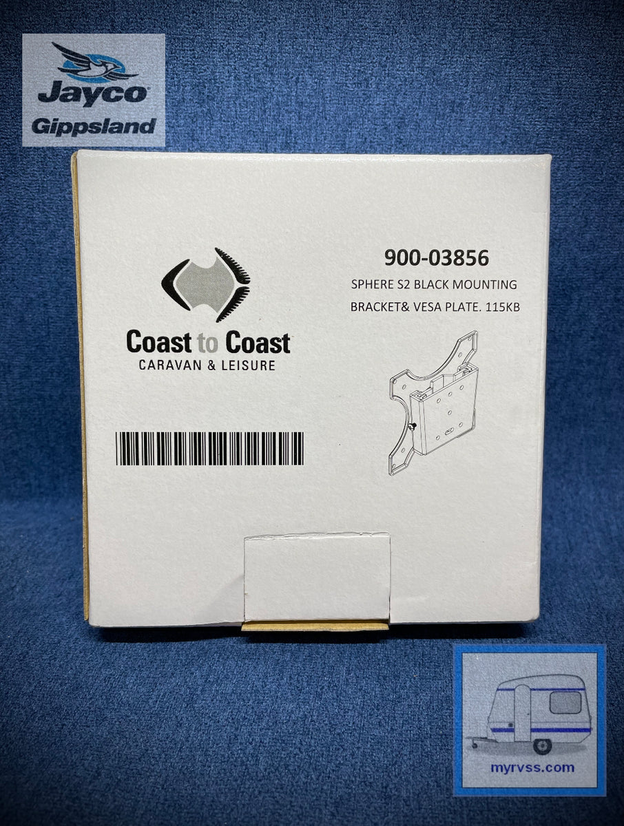 Sphere Black TV Mounting Bracket & Vesa Plate Jayco Gippsland RV
