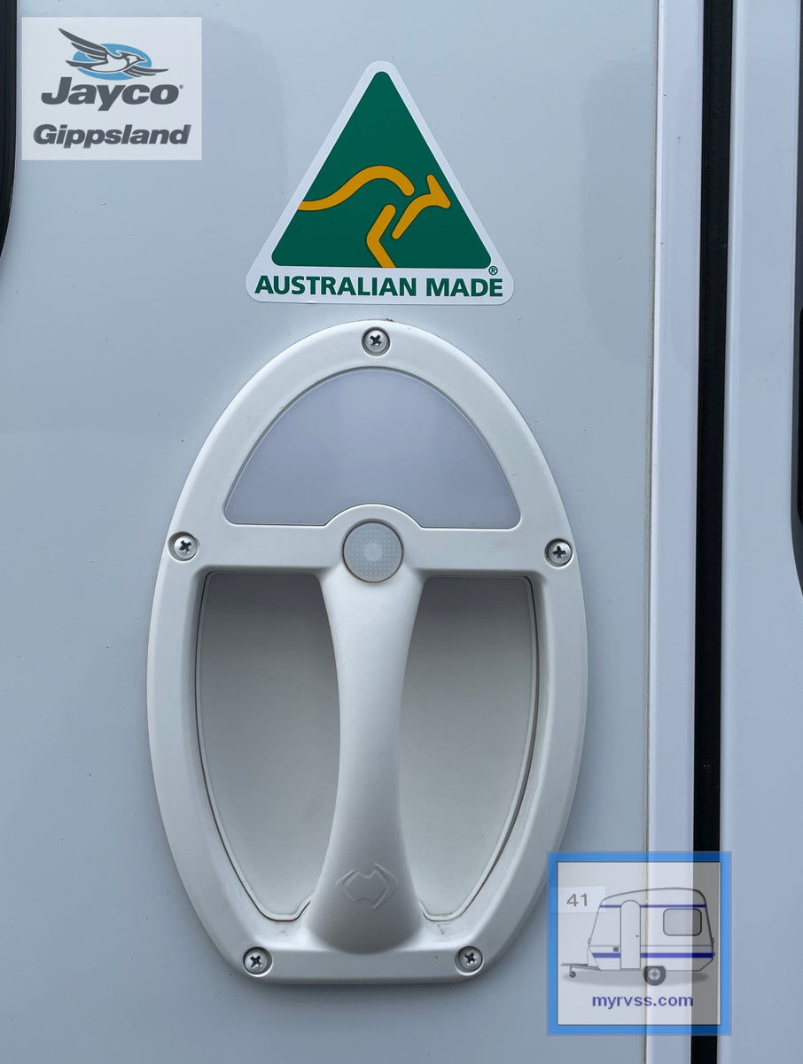 Jayco Grab Handle with LED Light WHITE Jayco Gippsland RV SuperStore