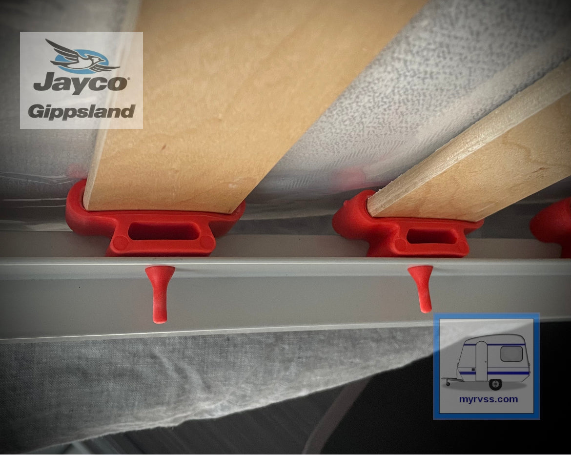 Red Rubber Bed Slat End Cap Jayco Gippsland RV SuperStore