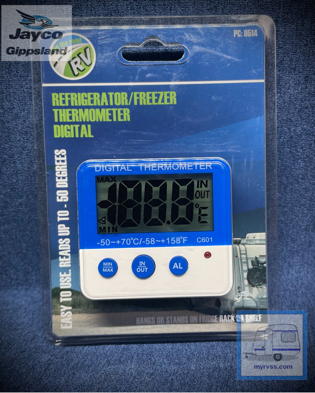 RV Refrigerator/Freezer Digital Thermometer