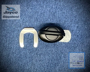 JAYCO Window Shield Turn Lock BLACK - Long Tongue
