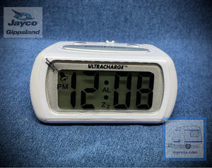 ULTRACHARGE  LCD Alarm Clock - WHITE
