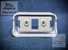 Load image into Gallery viewer, Jayco Rectangular Slanted Marker Light Bracket - White
