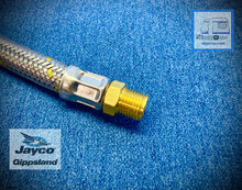 Load image into Gallery viewer, Steer Flexible Pigtail Gas Hose POL - Invert Flare with Handwheel 600mm
