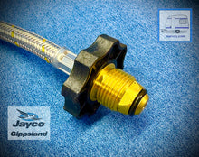 Load image into Gallery viewer, Steer Flexible Pigtail Gas Hose POL - Invert Flare with Handwheel 600mm
