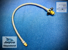 Load image into Gallery viewer, Steer Flexible Pigtail Gas Hose POL - MNPT Flare with Handwheel 600mm
