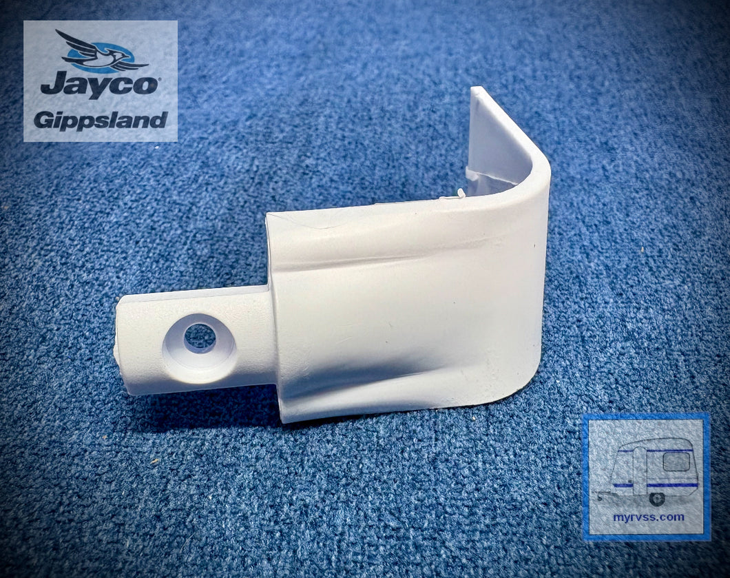 Jayco Front Mould End Cap White LHS