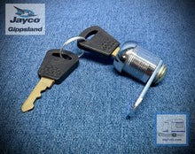 Load image into Gallery viewer, Camlock Short Thread Barrel Lock and Keys 16mm
