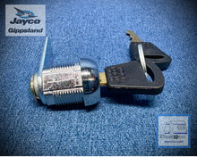 Load image into Gallery viewer, Camlock Short Thread Barrel Lock and Keys 16mm
