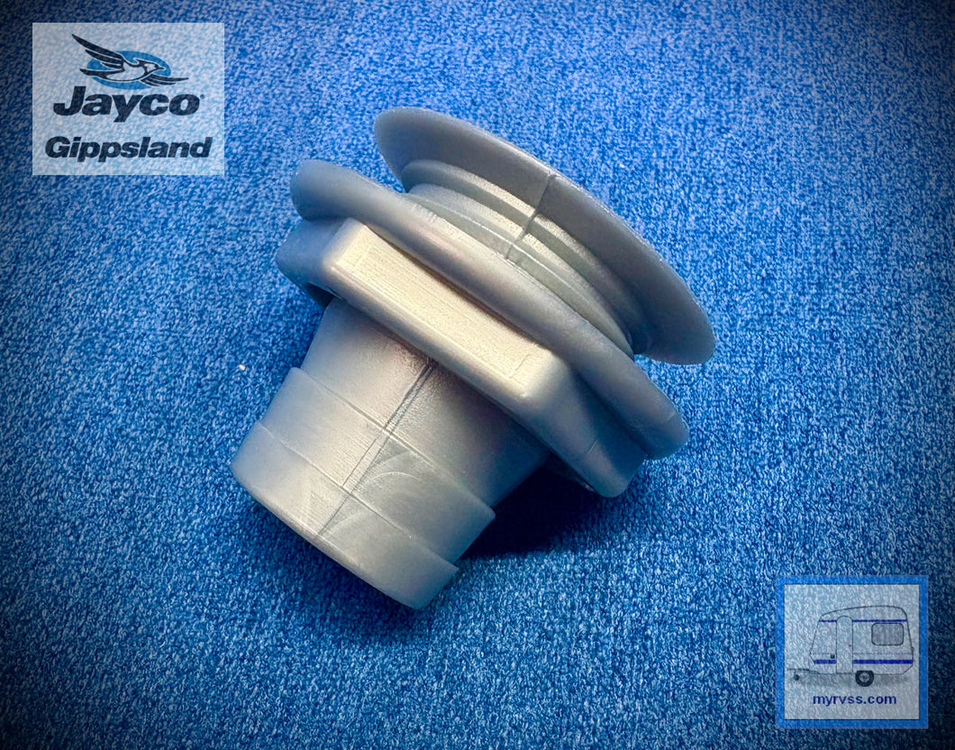 Jayco Straight Waste Outlet 25mm - Grey