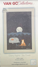 Load image into Gallery viewer, Van Go Linen Tea Towel &#39;Starry Nights&#39;
