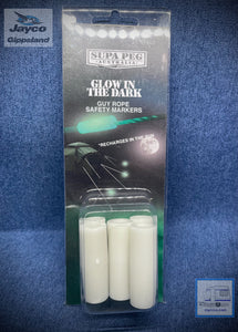 Supa Peg Glow In The Dark Rope/Peg Markers 6 Pack
