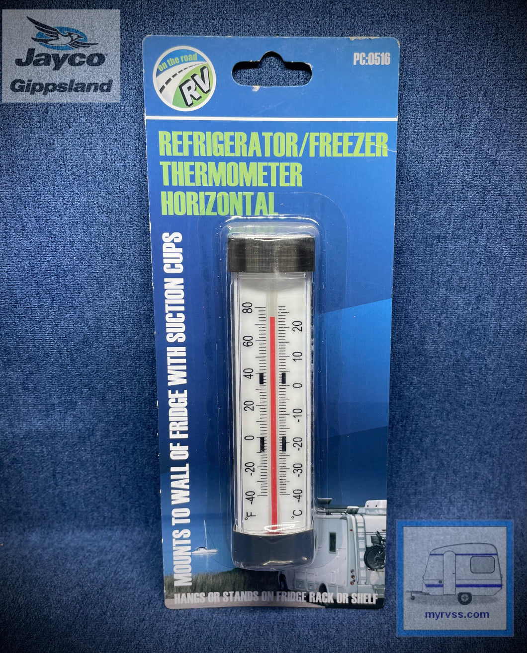 RV Refrigerator/Freezer Horizontal Thermometer