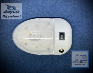 JAYCO Oval LED Single Ceiling light with Power Jack