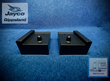 Load image into Gallery viewer, Jayco Camper Door Corner Mould Black Pair
