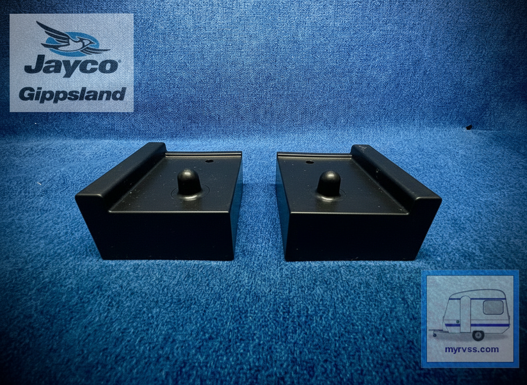 Jayco Camper Door Corner Mould Black Pair