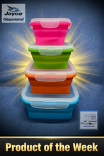 Load image into Gallery viewer, ARV Collapsible Silicone Rectangle Containers 4 Pack
