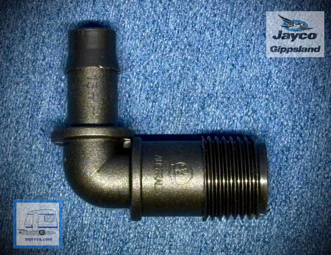 Plastic Elbow 13mm Barb - 1/2
