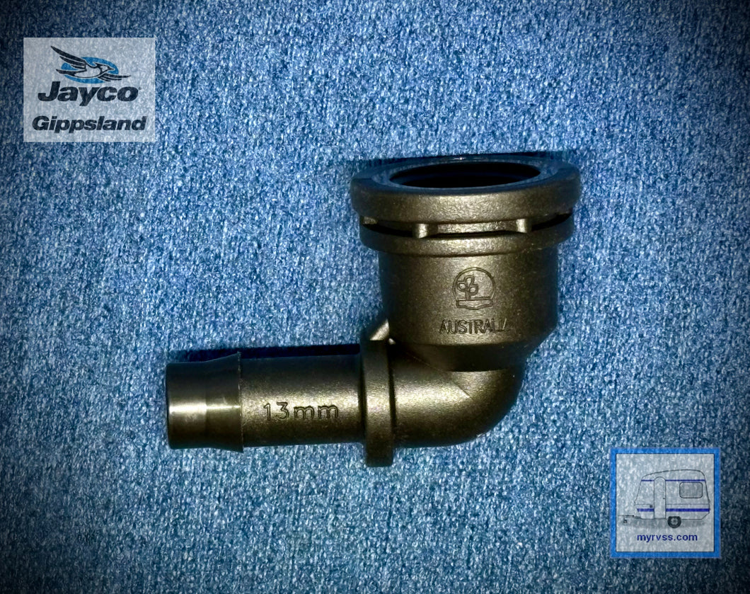 Plastic Elbow 13mm Barb - 1/2