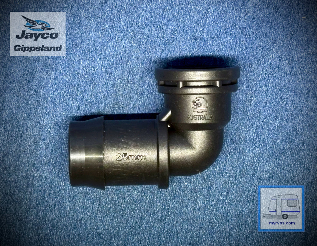 Plastic Elbow 25mm Barb - 1/2