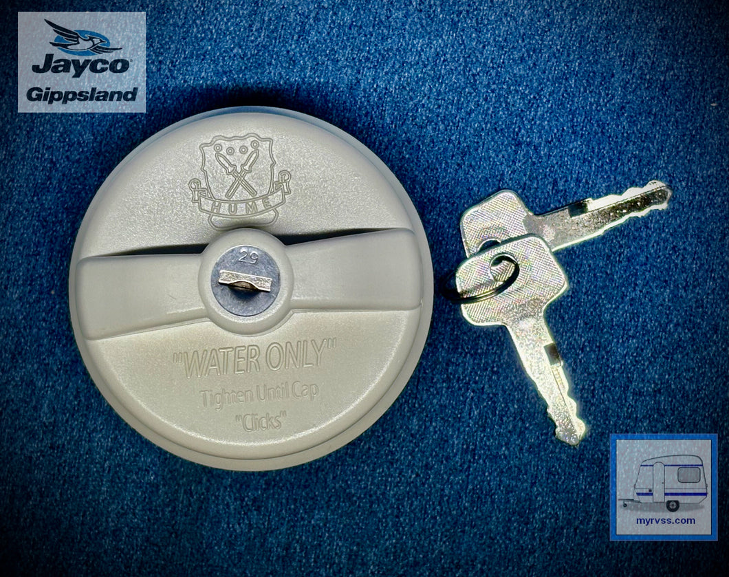 Hume Lockable Water Filler Cap - White