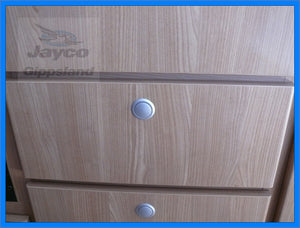 Jayco Cupboard Large Knob And Rosette SILVER