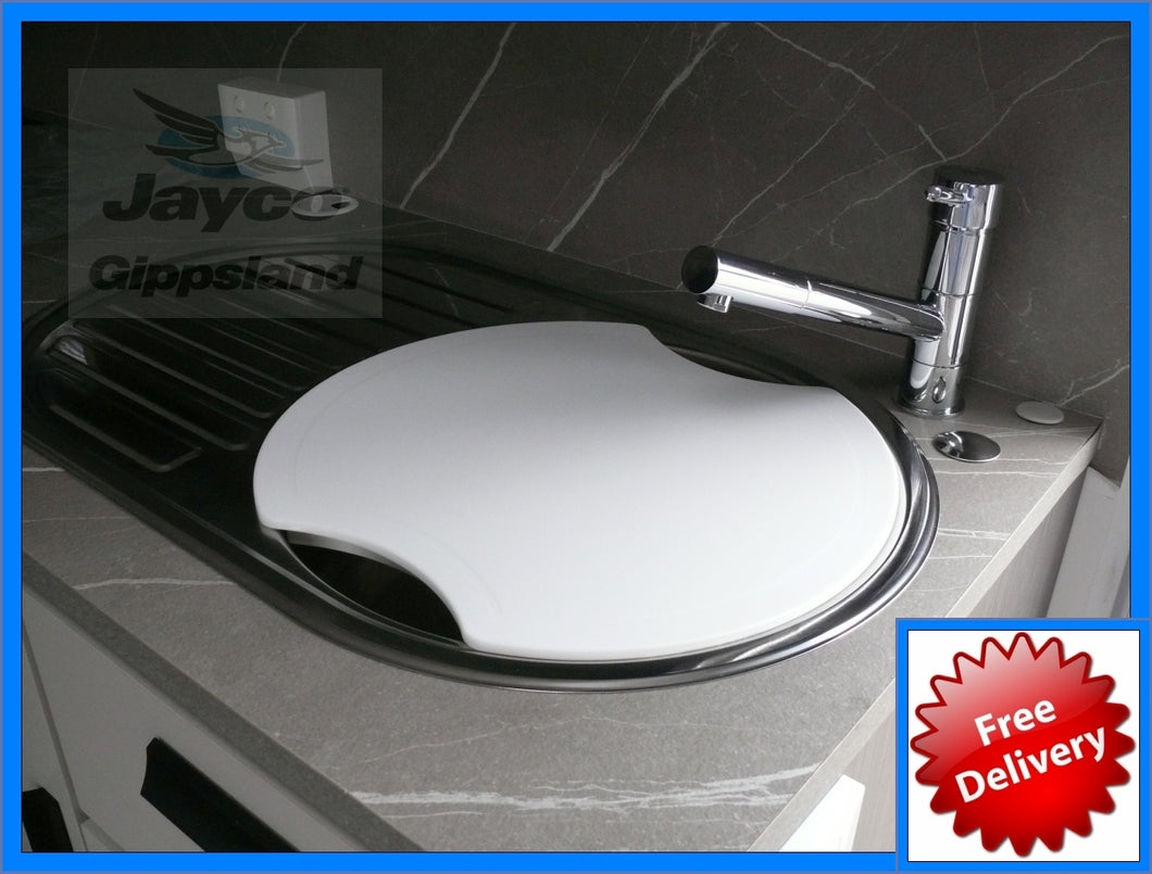 JAYCO Sink Cover Cutting Board Platter Round Chop and Serve Smev INC DELIVERY