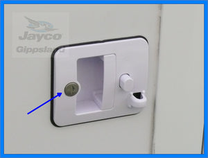 Jayco Camper Door Lock Barrel and Key Set ONLY 2013>