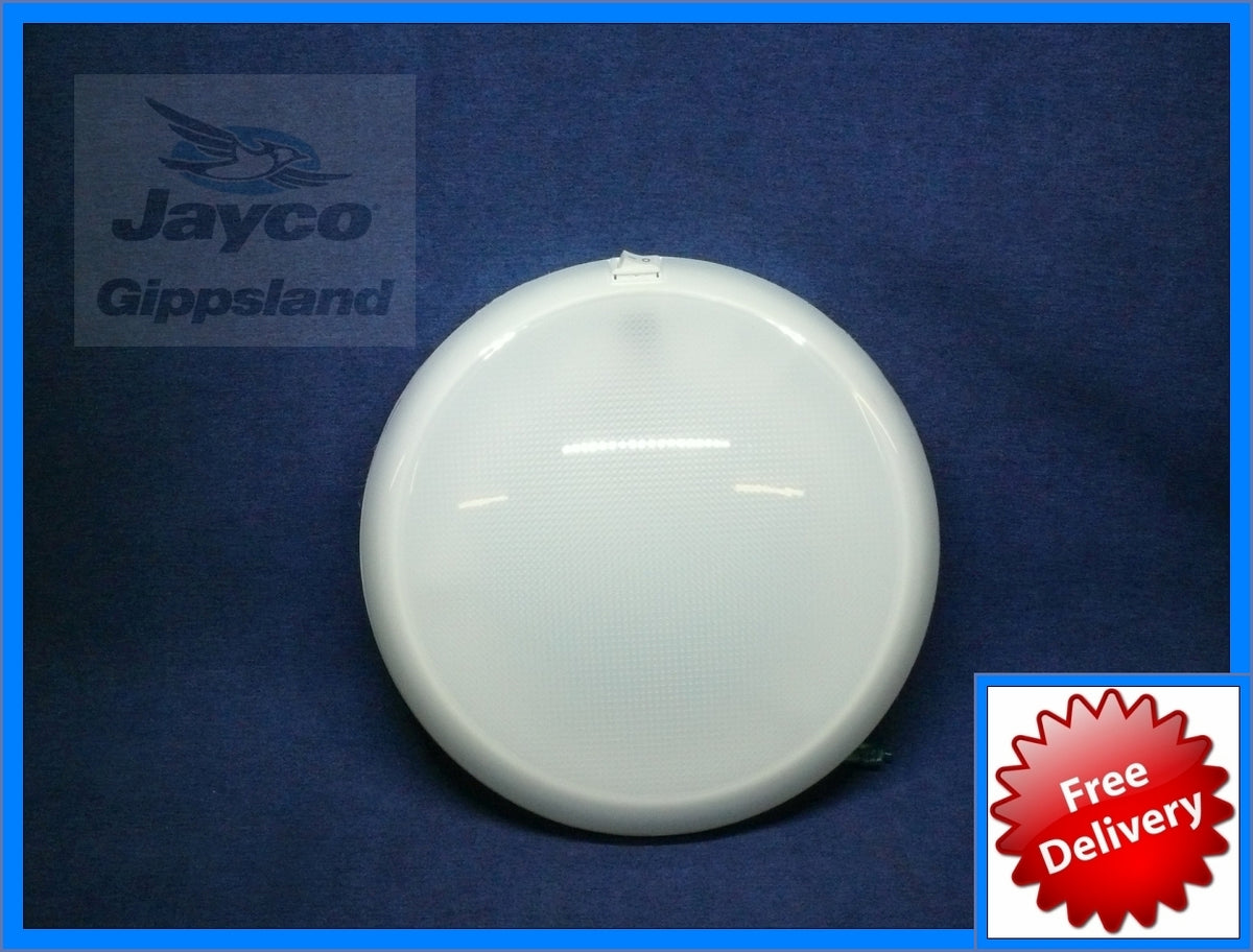 ONE WHITEVISION Oyster Caravan Ceiling LED Light 10" 250mm 12/24v