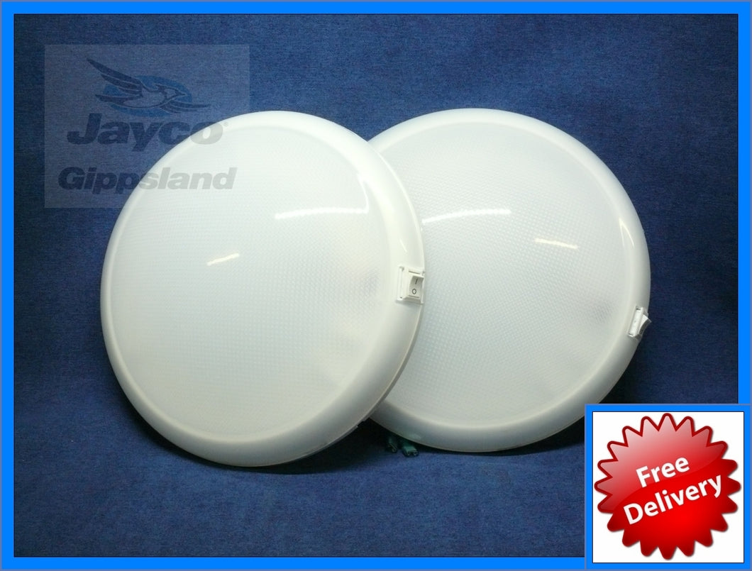 TWO - WHITEVISION Oyster Caravan Ceiling LED Lights 10
