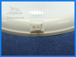 THREE - WHITEVISION Oyster Caravan Ceiling LED Lights 10" 250mm 12/24v