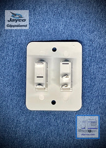Suburban Hot Water Service White Switch & Plate