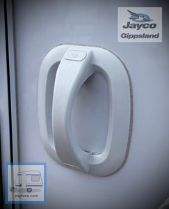 Jayco Grab Handle with LED Light and Switch WHITE