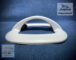 Jayco Grab Handle with LED Light and Switch WHITE